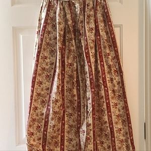 Vintage Ralph Lauren Pleated Button-up Midi Skirt Size 4 with Pockets